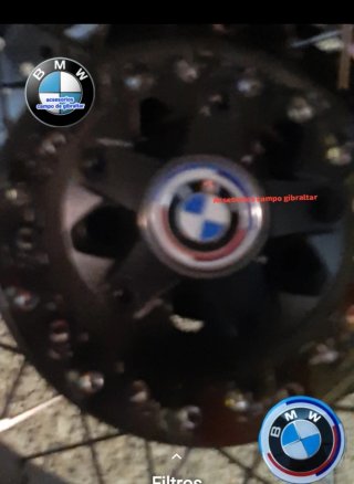 2 Tapas moto rueda y cardan 50 aniversrio BMW