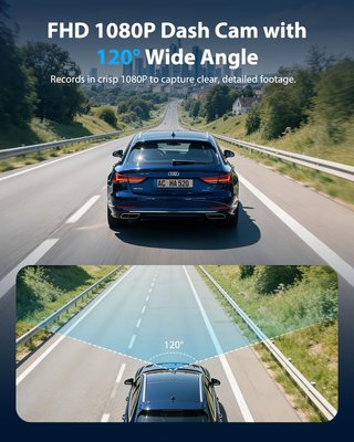 Dashcam Coche Full HD 1080P WDR