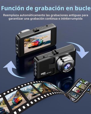 Dashcam Coche Full HD 1080P WDR