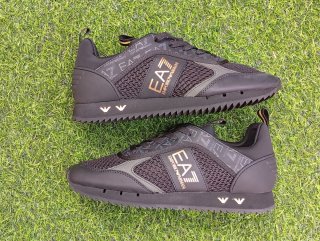 EA7 Emporio Armani Zapatillas Negras Doradas