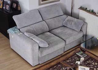 Sofá IKEA gris tela