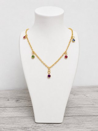 Collar Corazón Azul Hecho a Mano