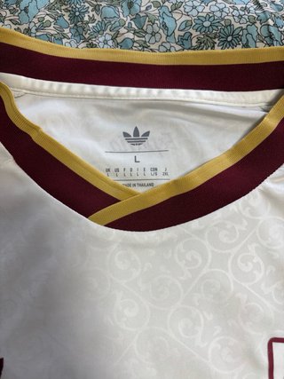 Camiseta Adidas España Originals Blanca/Dorada L