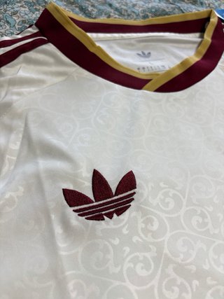 Camiseta Adidas España Originals Blanca/Dorada L