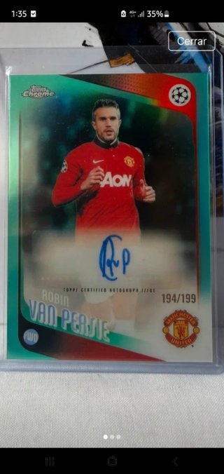 Topps Chrome Van Persie Auto