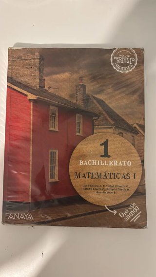 Libro matemáticas 1 bachillerato "ANAYA"