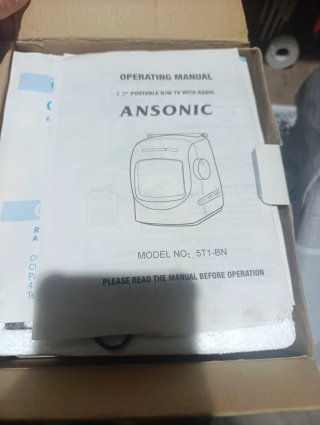 TV Ansonic 5 Blanco y Negro 5T1-BN