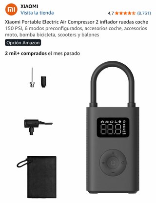 Xiaomi Compresor Aire Portátil Eléctrico 2