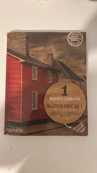 Libro matematicas 1 bachillerato "ANAYA"