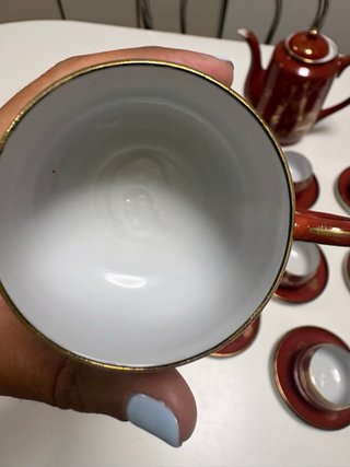 Juego de café japonés Mori China vintage