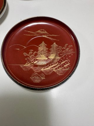 Juego de café japonés Mori China vintage