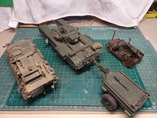 Lote maquetas tanques militares