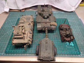 Lote maquetas tanques militares