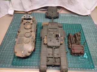 Lote maquetas tanques militares