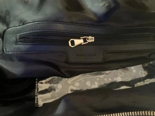 Bolso Parfois Negro con Neceser y Correa