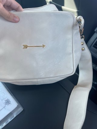 Bolso de piel MERCULES crema