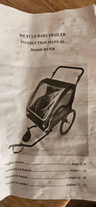 Remolque bici niños SEPNINE 2-en-1