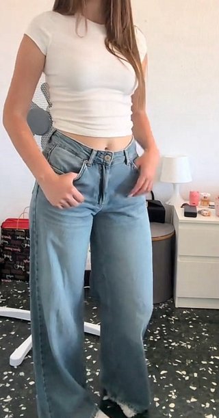 Vaqueros anchos mujer Pull&Bear