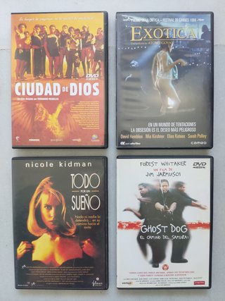 DVD cine de autor/indie (6 DVDs x 5)
