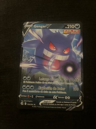 Carta Pokémon Gengar V 156/264