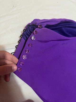 Vestido Juan Bernal Morado Talla S
