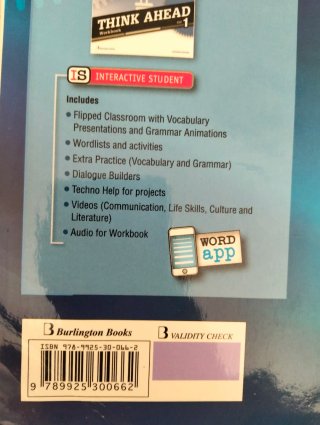 Libro inglés 1°ESO ISBN:9789925300662
