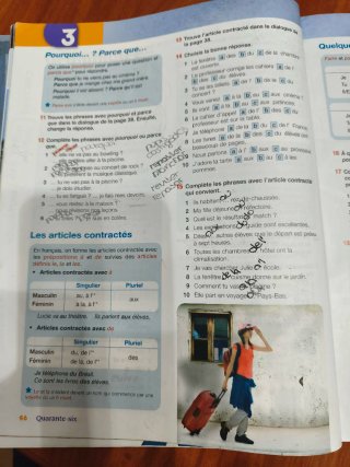 libro de texto de francés Tous ensamble!