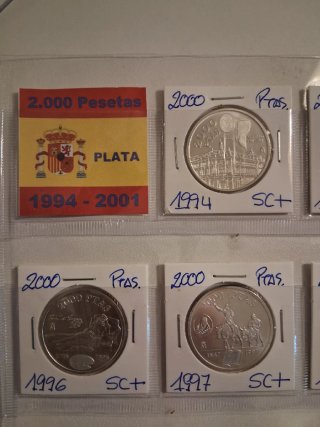 Colección Monedas España 2000 Pesetas 1994-2001