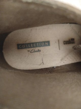 Botines de Cuña Clarks Mujer Beige/Marrón