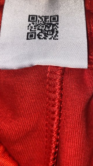 Pantalón Adidas rojo rayas blancas Retro Vintage S