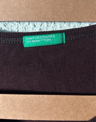 Camiseta manga larga Benetton mujer