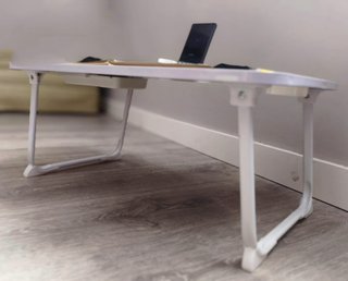 Mesa Auxiliar Plegable Blanca