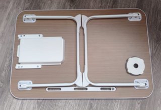Mesa Auxiliar Plegable Blanca