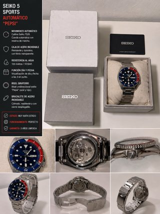 Seiko 5 Sports Pepsi SRPD53K1 Automático
