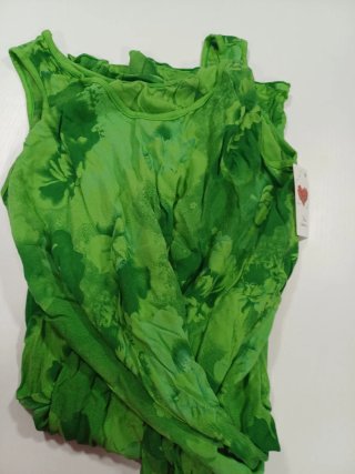 Abito nuovo floreale verde tg 58