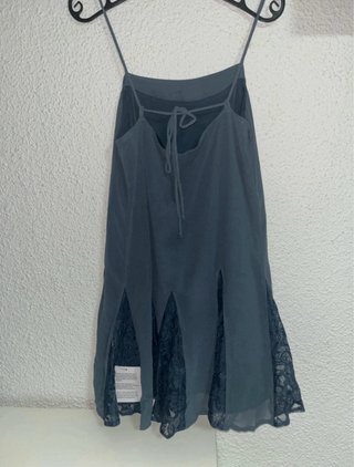 Vestido ASOS azul corto tirantes