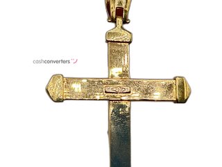 crucifijo oro 18k con circonita