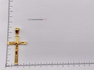 crucifijo oro 18k con circonita