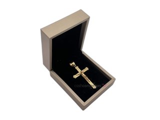 crucifijo oro 18k con circonita