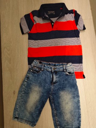 Conjunto Camiseta Polo y Pantalón Corto Talla 10