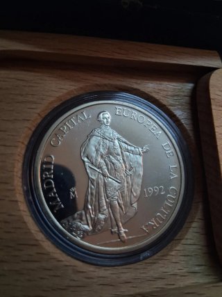 5 ECU Plata Madrid Capital Europea Cultura 1992