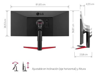 Monitor LG 34 Ultrapanorámico Gaming 34WP65G-B