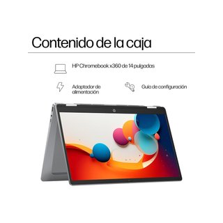 HP Chromebook x360 14b-cd0006ns 128GB Plata