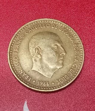 Moneda 1 Peseta 1966 Estrella 68