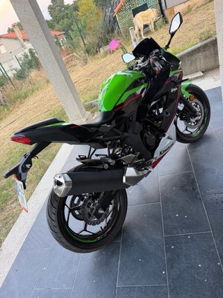 Kawasaki Ninja 125 Sportbike Negra y Verde