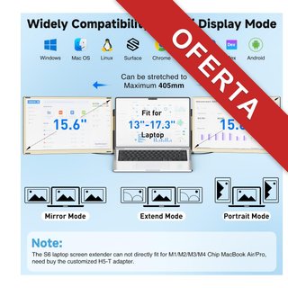 KEFEYA Monitor portátil 15.6” FHD triple