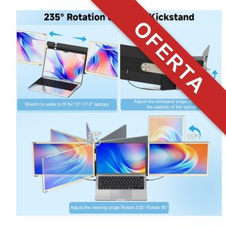 KEFEYA Monitor portátil 15.6” FHD triple
