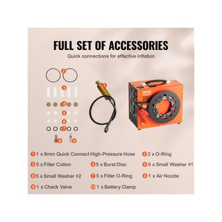 VEVOR compresor aire PCP portátil 30 MPa