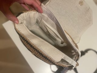 Bolso bandolera de fibra natural