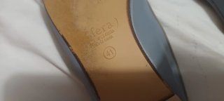 Regalo Zapatillas planas grises con lazo